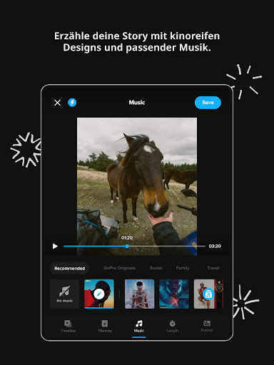 GoPro Quik: Video-Editor Screenshot