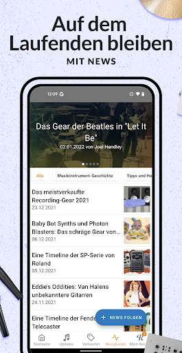 Reverb.com - Musikinstrumente Screenshot