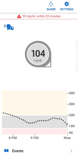Dexcom G6 Screenshot