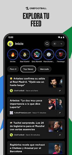 Captura de pantalla de OneFootball: Resultados Fútbol