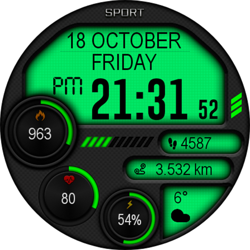 Captura de pantalla de Digital Iwasa Watch Face