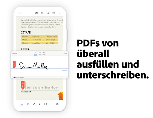 Adobe Acrobat Reader für PDF Screenshot