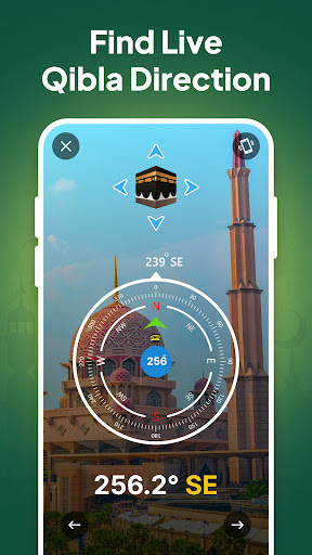 Captura de pantalla de Qibla Brújula: qibla dirección