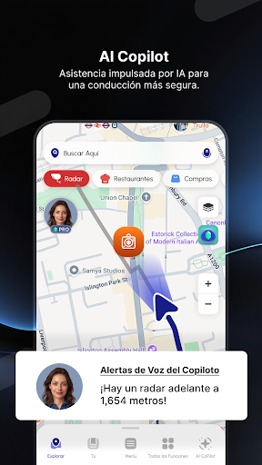 Captura de pantalla de Radar GO-X: HUD, GPS, Mapas