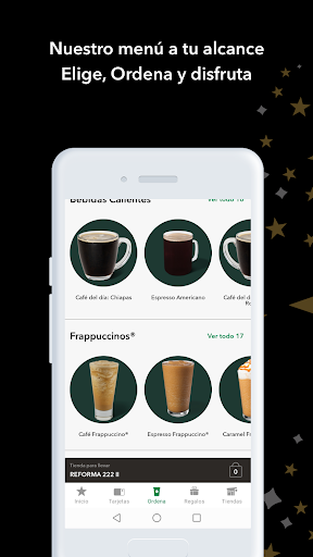 Captura de pantalla de Starbucks México