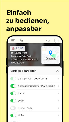 Timemark Kamera — Zeit und Ort Screenshot