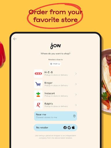 Captura de pantalla de Jow - easy recipes & groceries