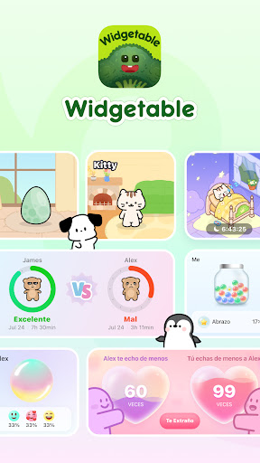 Captura de pantalla de Widgetable: Besties & Parejas
