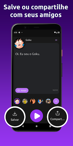 Captura de pantalla de Vozes Clonadas