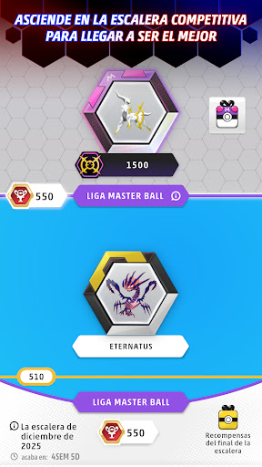 Captura de pantalla de JCC Pokémon Live