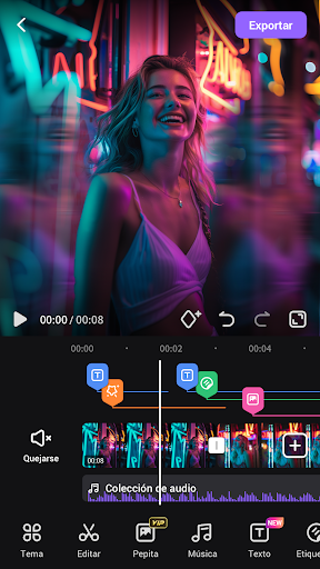 Captura de pantalla de Creador de video con música