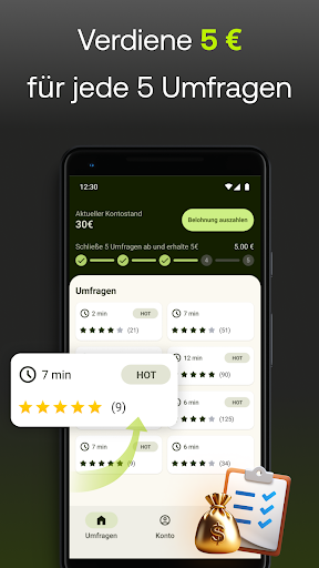 Five Surveys: Bezahlte Umfrage Screenshot