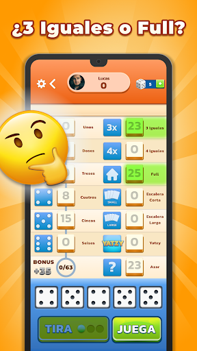 Captura de pantalla de Yatzy - Juego de dados