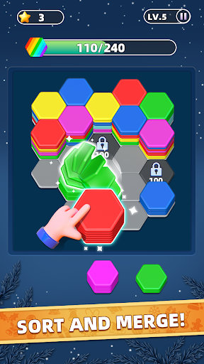 Hexa Master 3D - Color Sort screenshot