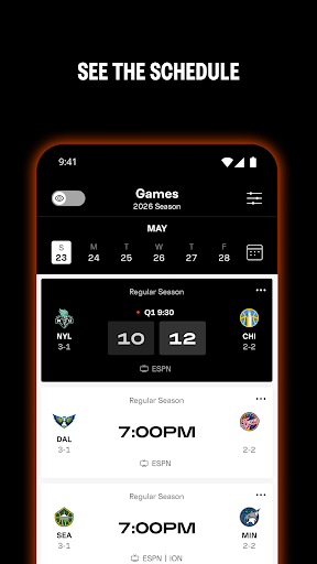 WNBA - Live Games & Scores Screenshot