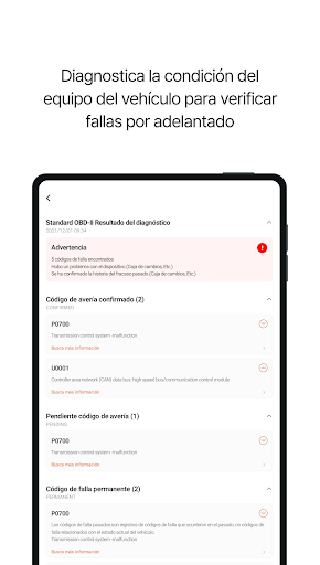 Captura de pantalla de Infocar - Escáner OBD2