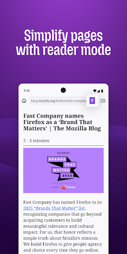 Firefox Fast & Private Browser screenshot