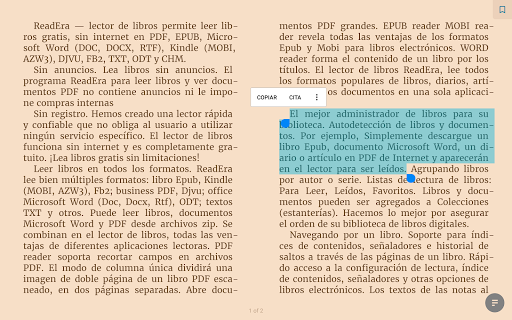 Captura de pantalla de ReadEra – lector de libros
