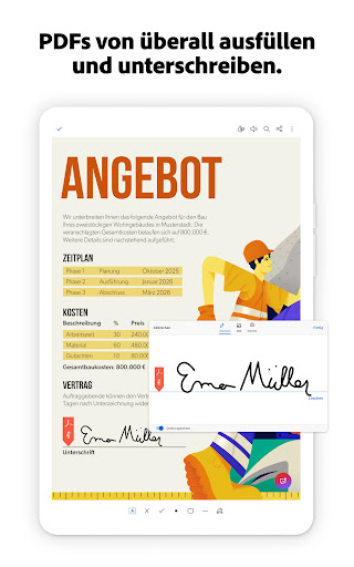 Adobe Acrobat Reader für PDF Screenshot