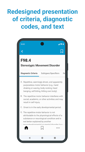 Captura de pantalla de DSM-5-TR® Diagnostic Criteria