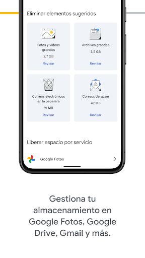Captura de pantalla de Google One
