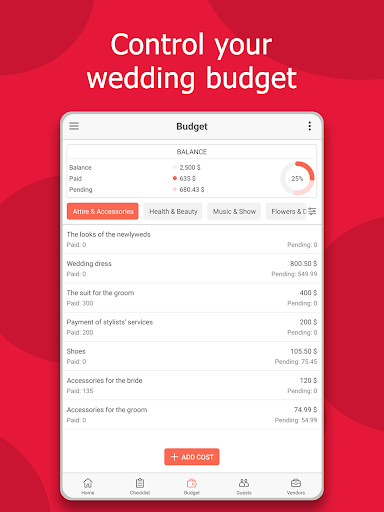 Wedding Planner by MyWed screenshot