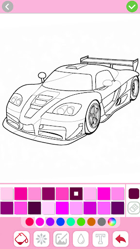 Captura de pantalla de Juegos de pintar de carros