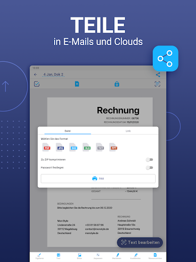iScanner: PDF-Scanner-App Screenshot