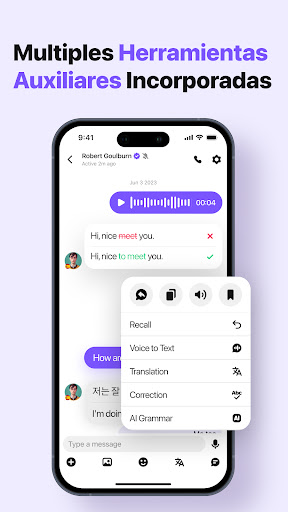 Captura de pantalla de HelloTalk - Aprende idioma