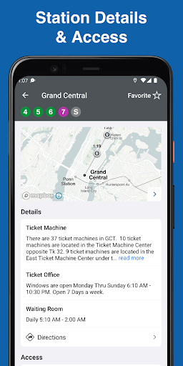 Captura de pantalla de MTA TrainTime