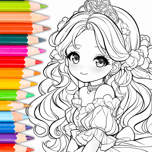 Doll Color: Malen Spiele-Symbol