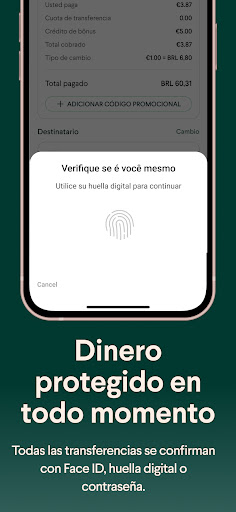 Captura de pantalla de Taptap Send: Envía dinero