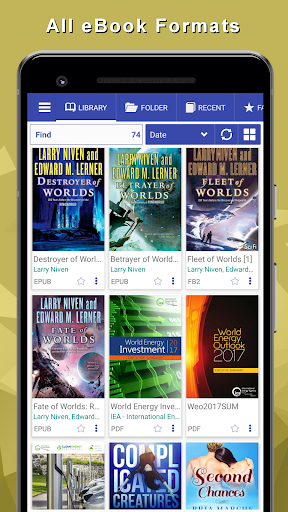 Captura de pantalla de EPUB Reader for all books