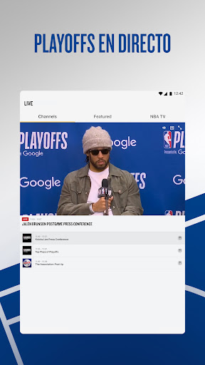 Captura de pantalla de NBA App: baloncesto en directo