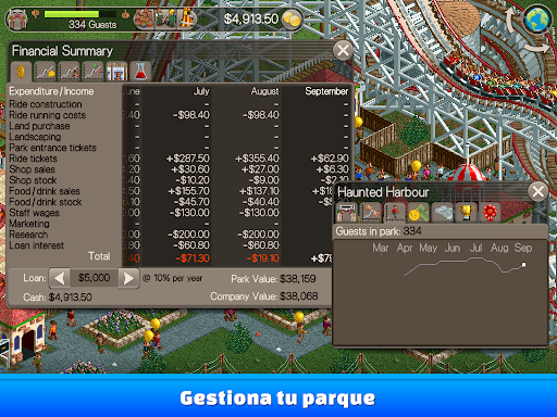 Captura de pantalla de RollerCoaster Tycoon® Classic