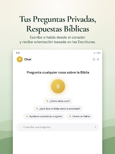 Captura de pantalla de Bible Chat - Santa Biblia