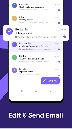 Captura de pantalla de Email: Fast, Manage All Mails