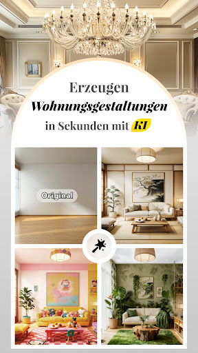KI - Wohnungsdesign, DecAI™ Screenshot