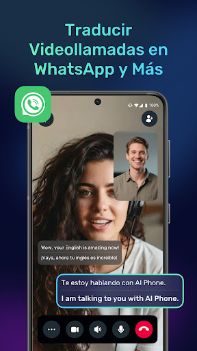 Captura de pantalla de AI Phone:Traducción de Llamada