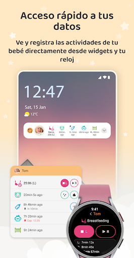 Captura de pantalla de Baby Daybook Lactancia materna