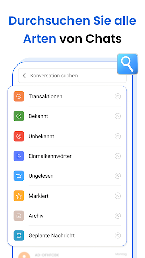 Mitteilungen Screenshot