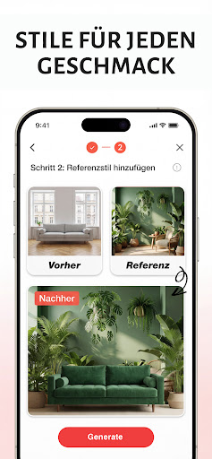 SnapHome: AI Wohnungsdesign Screenshot