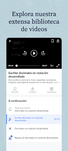 Captura de pantalla de Khan Academy