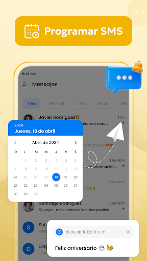 Captura de pantalla de Mensajes: todo en un solo chat