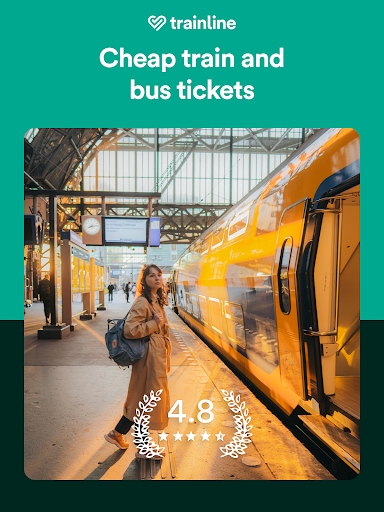 Captura de pantalla de Trainline: Train travel Europe