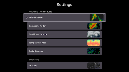 Captura de pantalla de MyRadar: Radar meteorológico