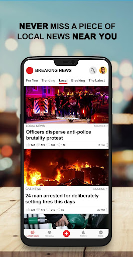 Captura de pantalla de US Breaking News: Local & News