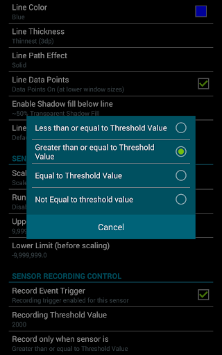 Captura de pantalla de Realtime Charts for Torque Pro