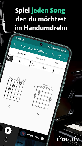 Chordify: Akkorde & Stimmgerät Screenshot