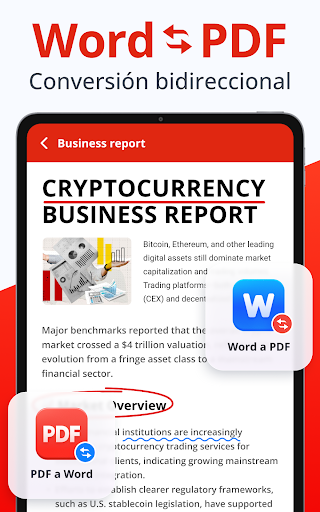Captura de pantalla de Word Documentos: Abrir Archivo